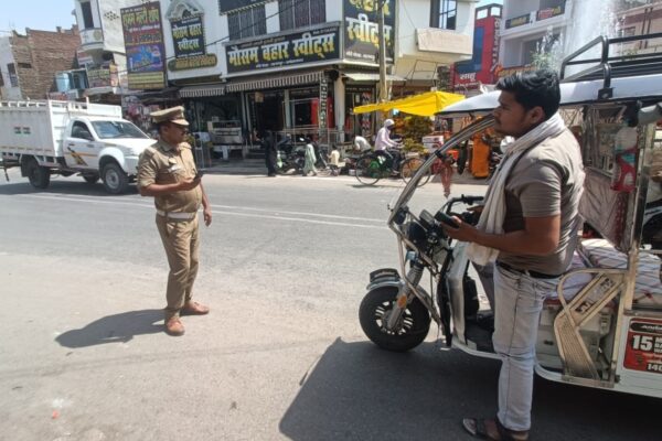 यातायात व्यवस्था को सुचारू रूप से चलाने के लिए सघन वाहन चेकिंग अभियान चलाया गया!