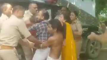 जमीनी विवाद में दो पक्षों में मारपीट सोशल मीडिया पर वायरल हुआ वीडियो दो हिरासत में!