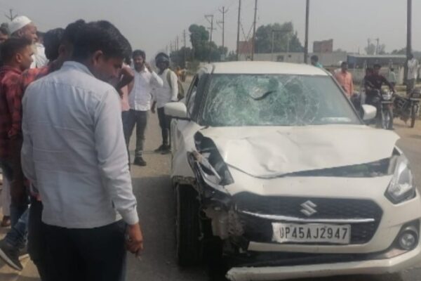 अंबेडकरनगर में दर्दनाक सड़क हादसा: तेज रफ्तार वाहन की चपेट में आए पिता-पुत्री, मौके पर मौत